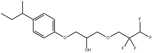 1-(2,2,3,3-TETRAFLUOROPROPOXY)-3-(4-SEC-BUTYLPHENOXY)-2-PROPANOL Struktur