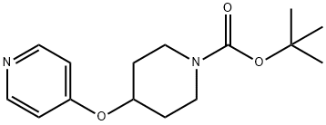 4-(Pyridin-4-yloxy)-piperidine-1-carboxylic acid tert-butyl ester Struktur