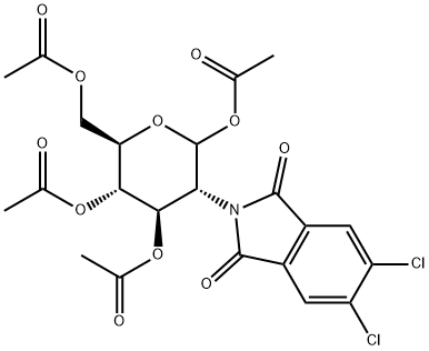 2-DEOXY-2-(4 5-DICHLOROPHTHALIMIDO)D-GL& Struktur