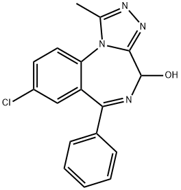 4-HYDROXYALPRAZOLAM Struktur