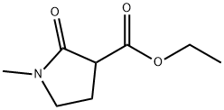 1-METHYL-2-OXO-PYRROLIDINE-3-CARBOXYLIC ACID ETHYL ESTER Struktur