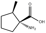 Cyclopentanecarboxylic acid, 1-amino-2-methyl-, (1R,2R)- (9CI) Struktur