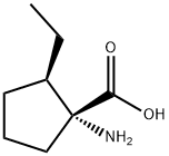 Cyclopentanecarboxylic acid, 1-amino-2-ethyl-, (1R,2R)- (9CI) Struktur