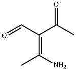 2-Butenal, 2-acetyl-3-amino-, (2Z)- (9CI) Struktur