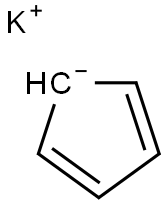 Potassium cyclopentadienide Struktur