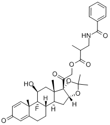 Triamcinolone benetonide Struktur