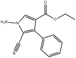 1-AMINO-3-CARBETHOXY-4-PHENYL-5-CYANOPYRROLE Struktur