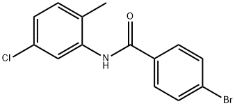 4-bromo-N-(5-chloro-2-methylphenyl)benzamide Struktur