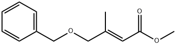 (2E)-3-Methyl-4-(benzyloxy)-2-butenoic Acid Methyl Ester Struktur