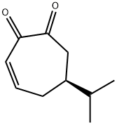 3-Cycloheptene-1,2-dione,6-(1-methylethyl)-,(6S)-(9CI) Struktur