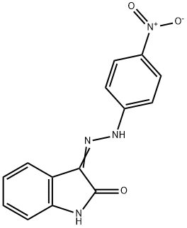 1H-indole-2,3-dione 3-[(4-nitrophenyl)hydrazone] Struktur