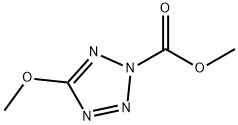 2H-Tetrazole-2-carboxylicacid,5-methoxy-,methylester(9CI) Struktur