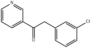 2-(3-CHLOROPHENYL)-1-(3-PYRIDINYL)-1-ETHANONE Struktur