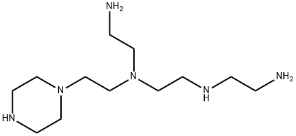 1-[2-[(2-aminoethyl)[2-[(2-aminoethyl)amino]ethyl] amino]ethyl]-Piperazine Struktur