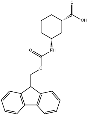 FMOC-順式-3-氨基環(huán)己烷羧酸, 312965-05-2, 結(jié)構(gòu)式