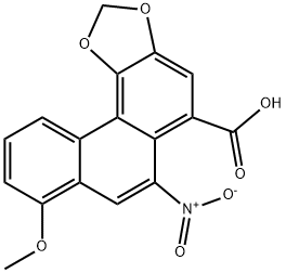 3,4-メチレンジオキシ-8-メトキシ-10-ニトロフェナントレン-1-カルボン酸 化學(xué)構(gòu)造式