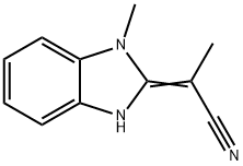 Propanenitrile, 2-(1,3-dihydro-1-methyl-2H-benzimidazol-2-ylidene)- (9CI) Struktur