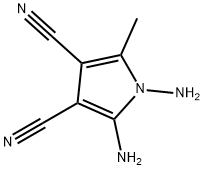 1H-Pyrrole-3,4-dicarbonitrile,  1,2-diamino-5-methyl- Struktur