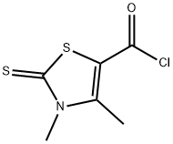 5-Thiazolecarbonyl chloride, 2,3-dihydro-3,4-dimethyl-2-thioxo- (9CI) Struktur