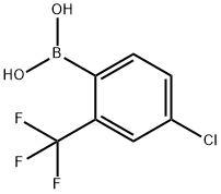 2-Chloro-4-(trifluoromethyl)phenylboronic acid Struktur