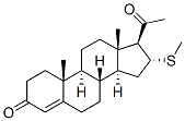 16A-(METHYLTHIO)PROGESTERONE Struktur