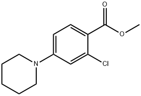 methyl 2-chloro-4-piperidinobenzenecarboxylate Struktur