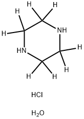 PIPERAZINE-2,2,3,3,5,5,6,6-D8 DIHYDROCHLORIDE Struktur