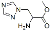 1H-1,2,4-Triazole-1-propanoicacid,alpha-amino-,methylester(9CI) Struktur