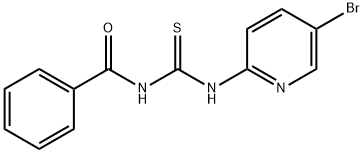 N-Benzoyl-N'-(5-bromo-2-pyridyl)thiourea Struktur