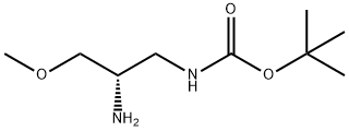 Carbamic acid, [(2S)-2-amino-3-methoxypropyl]-, 1,1-dimethylethyl ester (9CI) Struktur