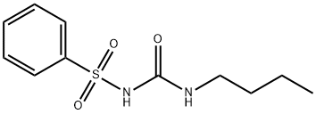 1-butyl-3-(phenylsulphonyl)urea Struktur