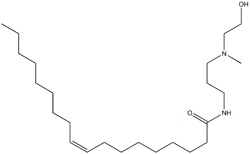 N-[3-[(2-hydroxyethyl)methylamino]propyl]-, (Z)-9-Octadecenamide 9-Octadecenamide,N-[3-[(2-hydroxyethyl)methylamino]propyl]-,(Z)- Struktur