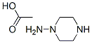 1-Piperazinamine, monoacetate Struktur