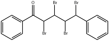 2,3,4,5-Tetrabromo-1,5-diphenyl-1-pentanone Struktur