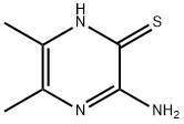 2(1H)-Pyrazinethione,  3-amino-5,6-dimethyl- Struktur