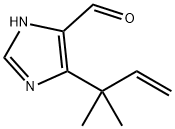 1H-Imidazole-5-carboxaldehyde,  4-(1,1-dimethyl-2-propen-1-yl)- Struktur