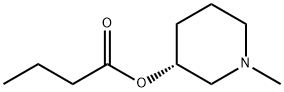 Butanoic acid, (3R)-1-methyl-3-piperidinyl ester (9CI) Struktur