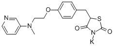 ROSIGLITAZONEPOTASSIUMSALT Structure