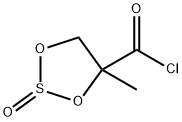 1,3,2-Dioxathiolane-4-carbonyl chloride, 4-methyl-, 2-oxide (9CI) Struktur