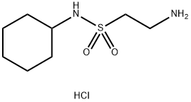 2-Amino-ethanesulfonic acid cyclohexylamidehydrochloride Struktur