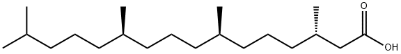 (3S,7R,11R)-3,7,11,15-tetramethyl-Hexadecanoic acid Struktur