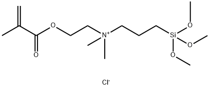 2-METHACRYLOXYETHYLDIMETHYL(3-TRIMETHOXYSILYLPROPYL)AMMONIUM CHLORIDE Struktur