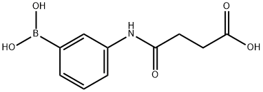 3-(3-CARBOXYPROPIONYLAMINO)PHENYLBORONIC ACID Struktur