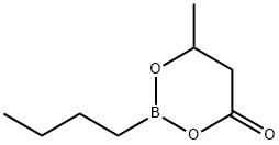 1-Butyl-5-methyl-1-bora-2,6-dioxacyclohexan-3-one Struktur