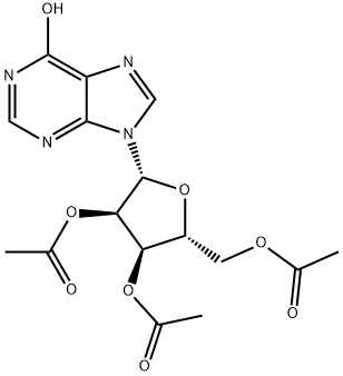 2',3',5'-Tri-O-acetylinosine Struktur