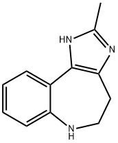 2-メチル-1,4,5,6-テトラヒドロイミダゾ[4,5-d][1]ベンゾアゼピン 化學(xué)構(gòu)造式