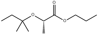 Propanoic acid, 2-(1,1-dimethylpropoxy)-, propyl ester, (2S)- Struktur