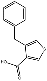 4-Benzylthiophene-3-carboxylic acid Struktur