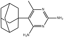 2,4-diamino-5-adamantyl-6-methylpyrimidine Struktur