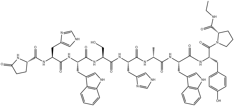 (DES-GLY10,D-ALA6,PRO-NHET9)-LHRH, 319432-42-3, 結(jié)構(gòu)式